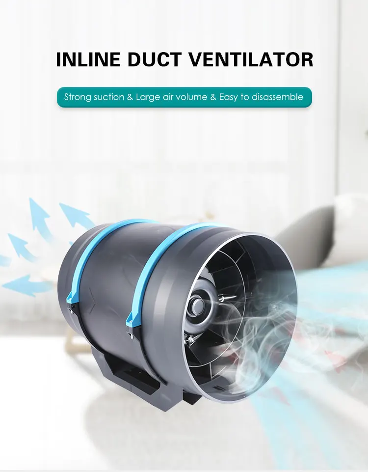 Hot Sale Hydroponics mini Warehouse Wind Power Turbine ventilation mixed flow fan