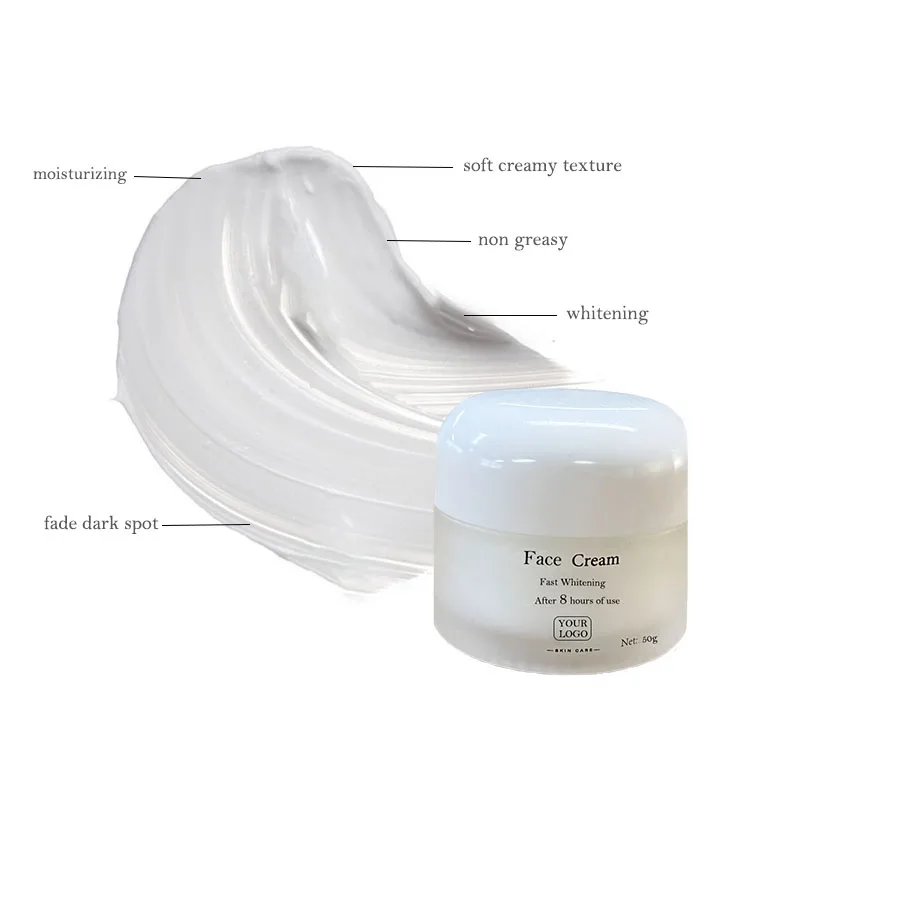 8 Hours Quick Effect Whitening Face Cream Organic Strong Whitening