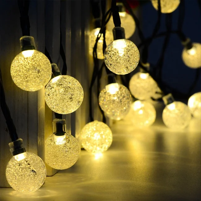 Loyal T garden outdoor  decoration  led light chain  cristmas solar powered outdoor led string light