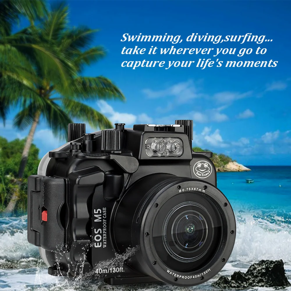 Seafrogs M5 Diving Camera Housing 40m/130ft Underwater Plastic Camera