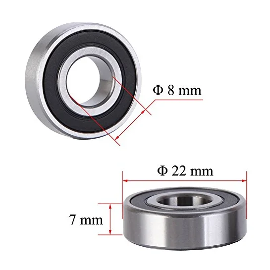 10090398 Power Tool Spare Parts Deep Groove Ball Bearing 608RS Rotary Hammer Single Sealed 608RS as Standard CE/ ISO9001 CN;ZHE factory