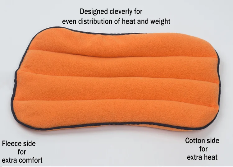 Tension Stress Pain Relief Natural Flax Seeds Pad Unscented Microwave Herb Heating Pack Wheat