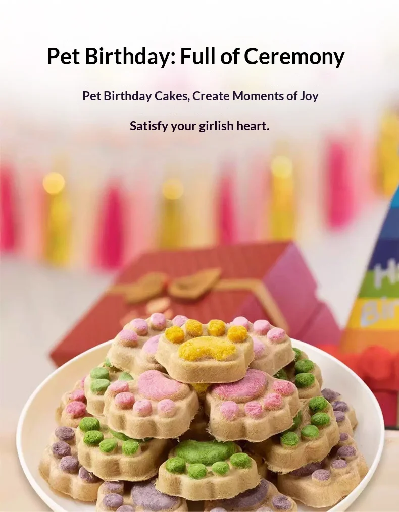Source Factory Made in China Pet Snacks Cat Dog Claw Cake Suitable Nutrition Matching OEM Customization supplier
