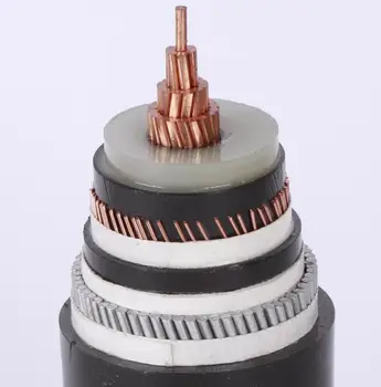 26/35kv铜芯交联聚乙烯绝缘pvc内护套非磁性细钢丝铠装中压电力电缆