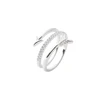 Fashion New Real 925 Silver Funny Zircon Design Cheap Arrow Ring