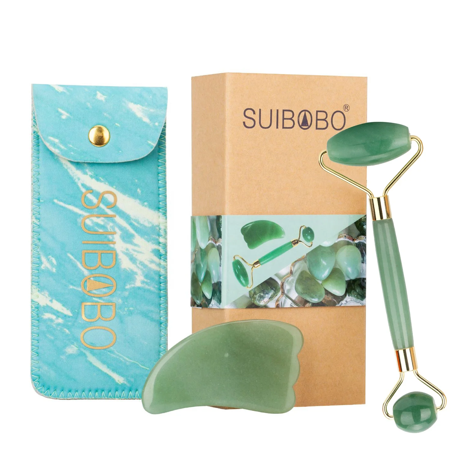 
2020 Popular Skincare 100% real natural quartz real crystal gem stone marble cuarzo ice cold anti aging jade roller 
