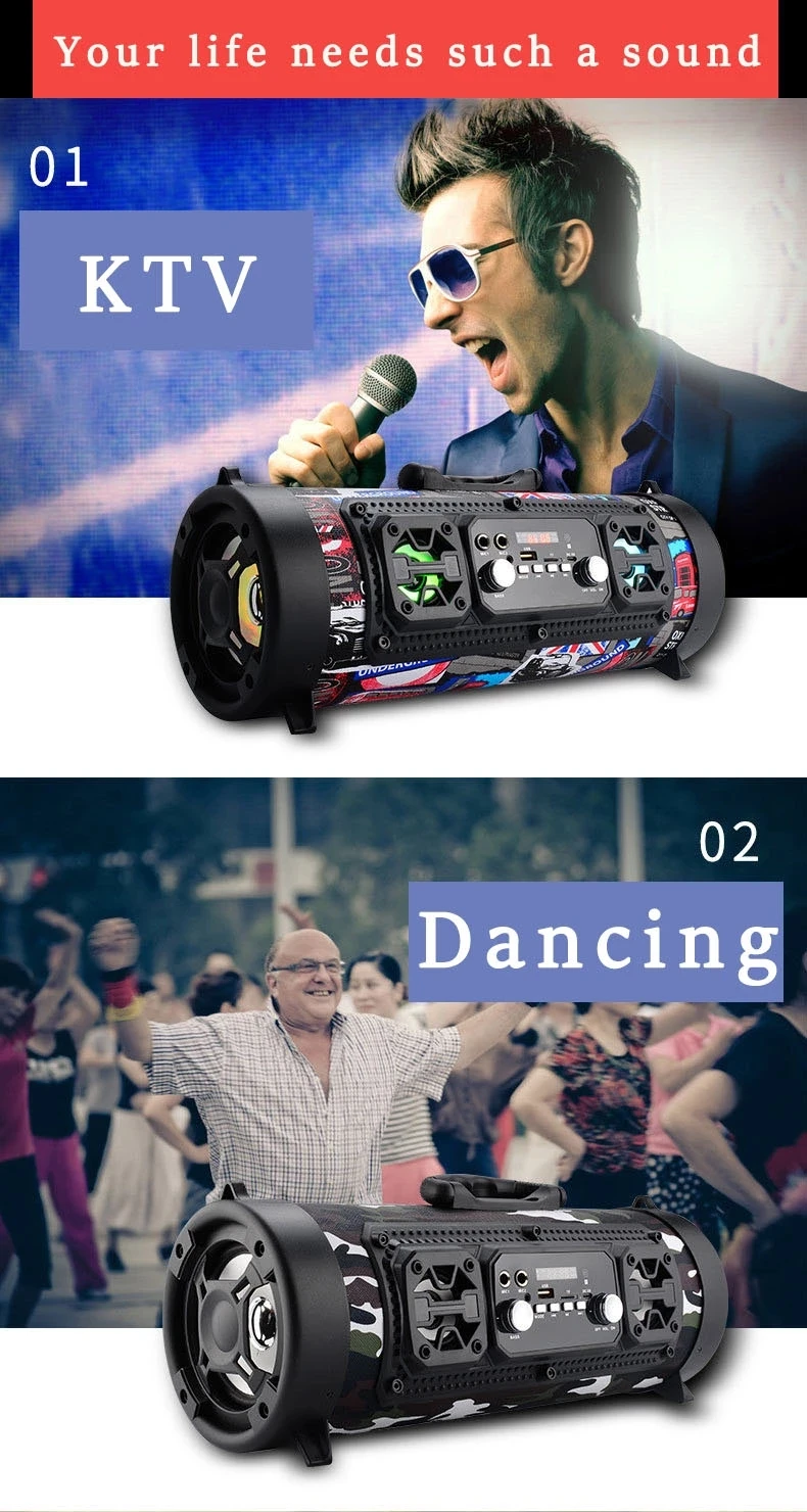 New Design Professional Mini Portable Wireless Blue tooth Outdoor Home Theater Speaker Waterproof subwoofer - ANKUX.COM
