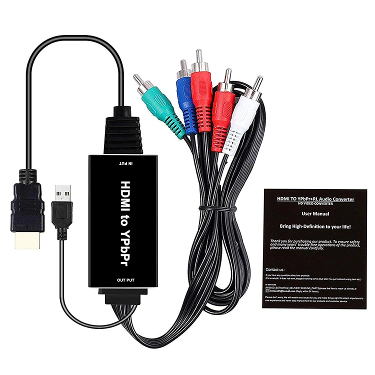 Hdmi To Ypbpr Converter Adapter Cable,1080p Hdmi To 5rca Component Cable  For Dvd Psp Xbox 360 Ps2 Nintendo To Hdtv Monitor - Buy Hdmi To Component, Hdmi To Component Converter,Hdmi To Rgb Product