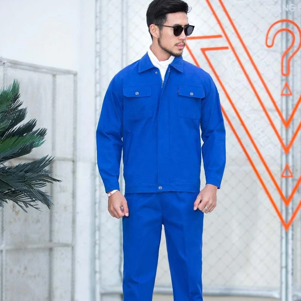 Men's Workwear 100 Cotton Workwear Uniform With Pockets Mining
