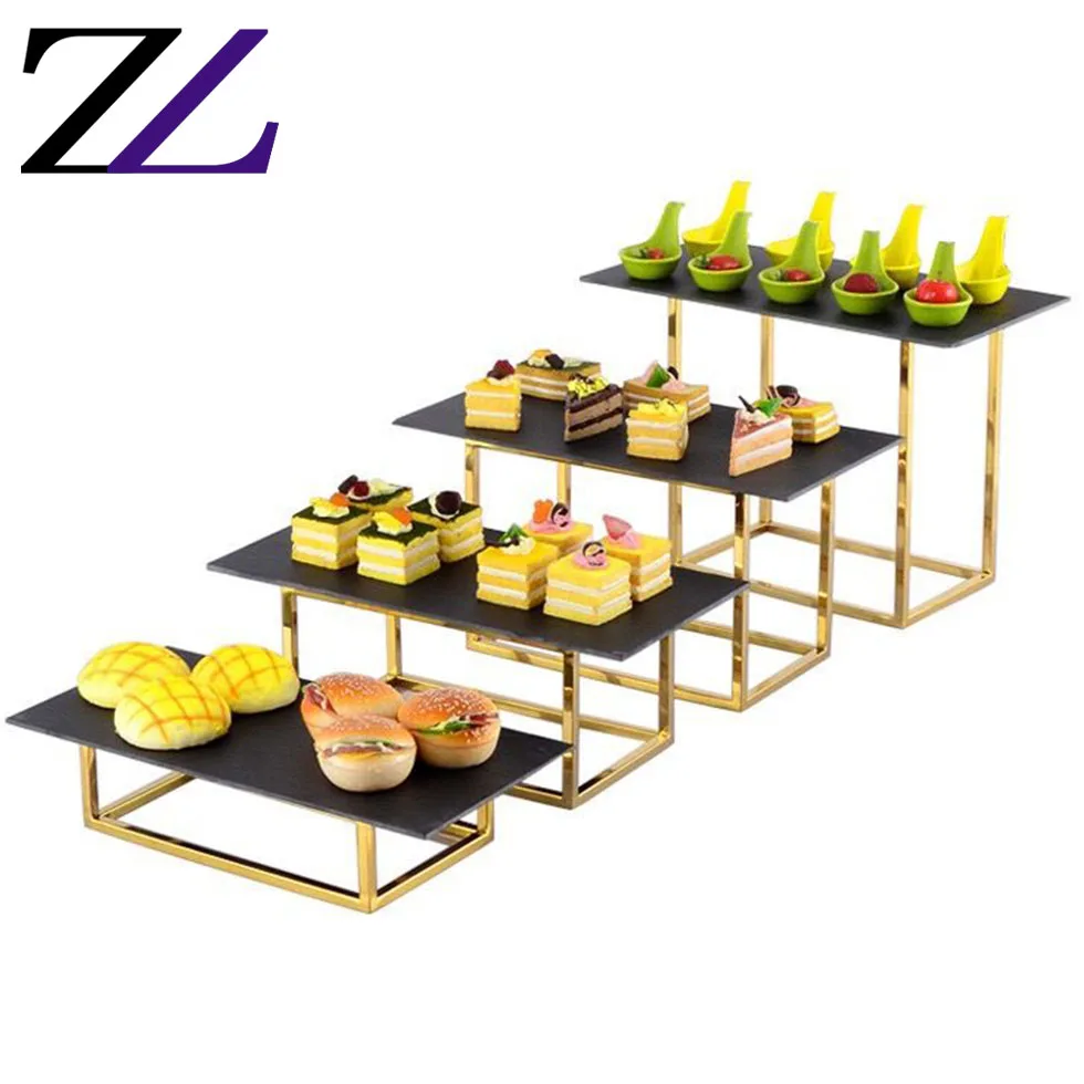 Buffet Elevation Catering Supplies Decorative Royal Metal Food Rack
