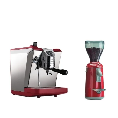 Made In Italy Espresso Coffee Machine Oscar,Grinta Red Combo Set Buy