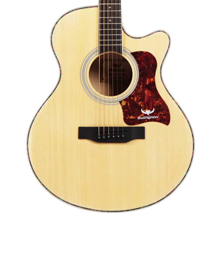 Bullfighter D-4016 Spruce Wood  Affordable OEM Acoustic Guitar Solid Top