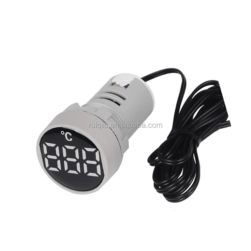 LED Round Temperature Meter