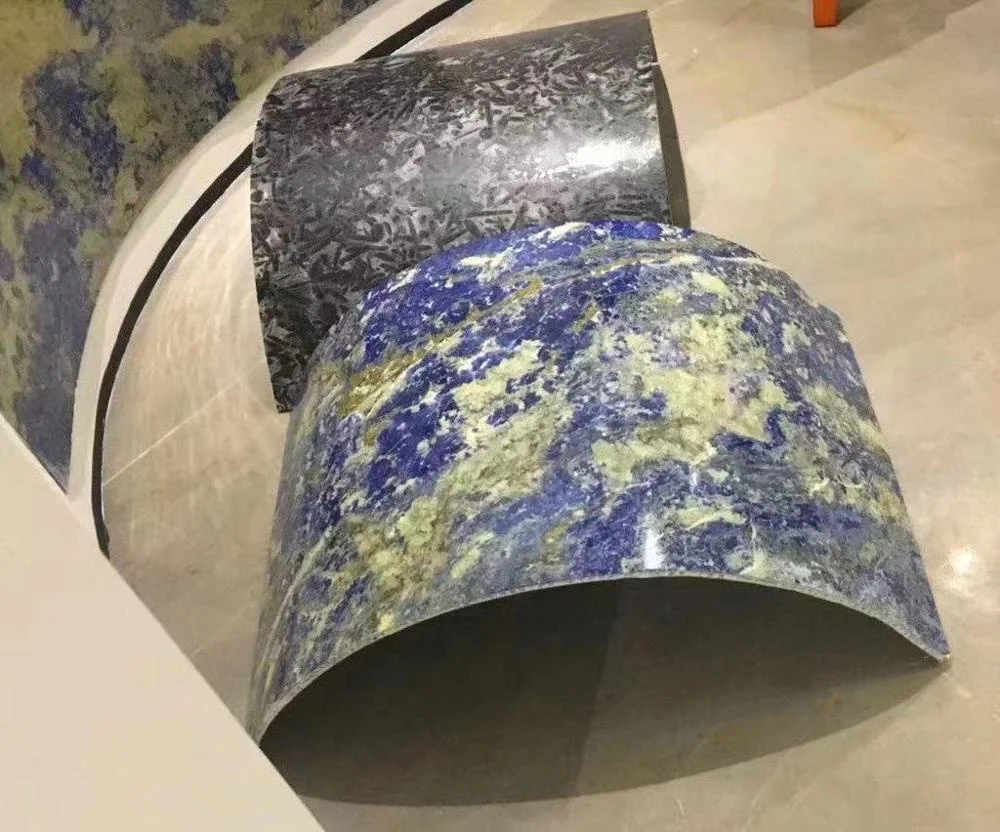 Natural 2mm Interior Ultra Thin Smooth Flexible Stone Marble Veneer