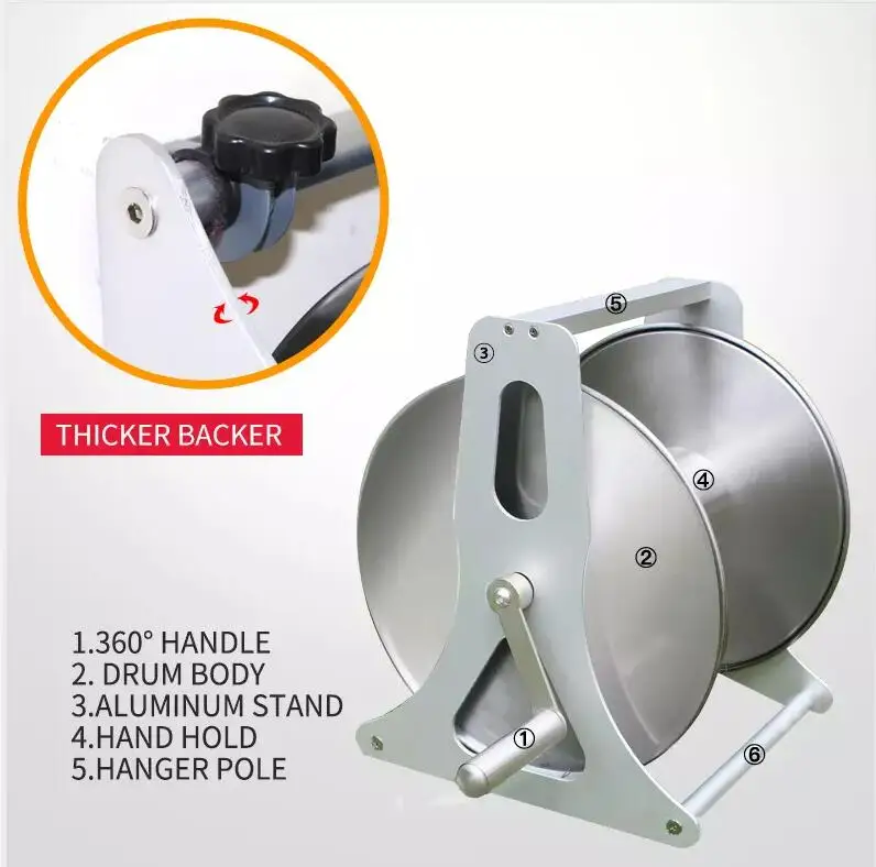 Hose Reel Irrigation System Cable Drum Trailer Self loading Cable Reel Trailer for Underground Cable Laying Construction
