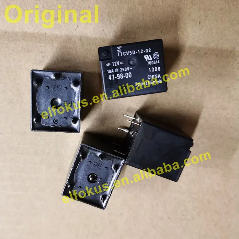 Details about   2pcs New TYCO T7CV5D-12-02 12V 5 Foot Relay 