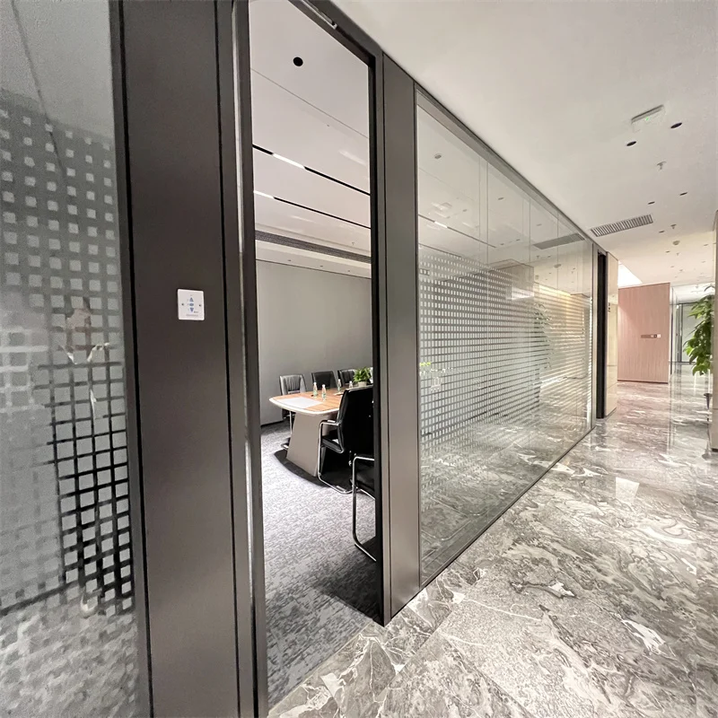 product 84mm wall thickness aluminum frame steel keel panoramic double glass partition for luxury spas-4