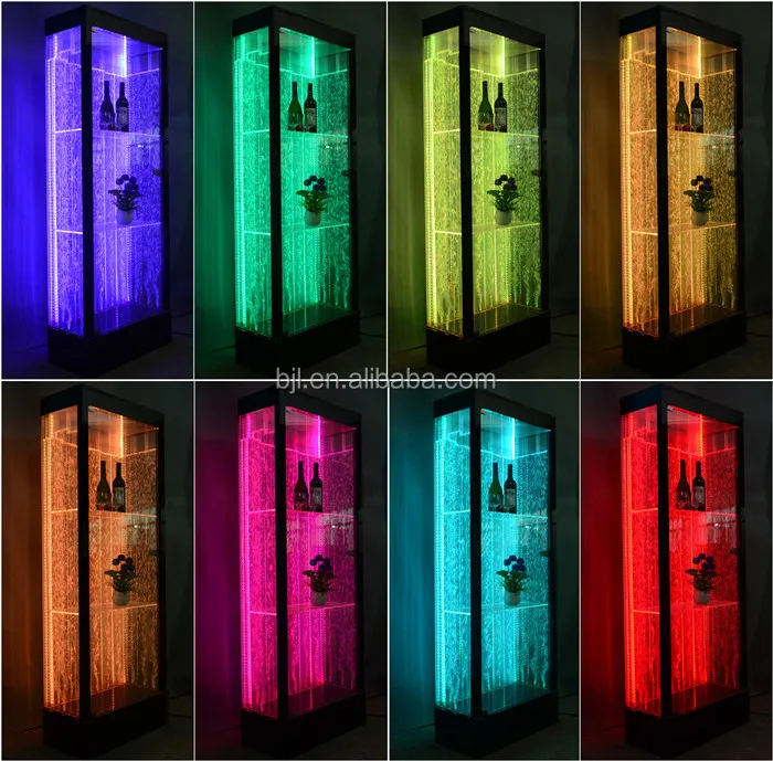 Vitrina De Exhibición De Vino,Barra De Acrílico De Burbujas De Agua