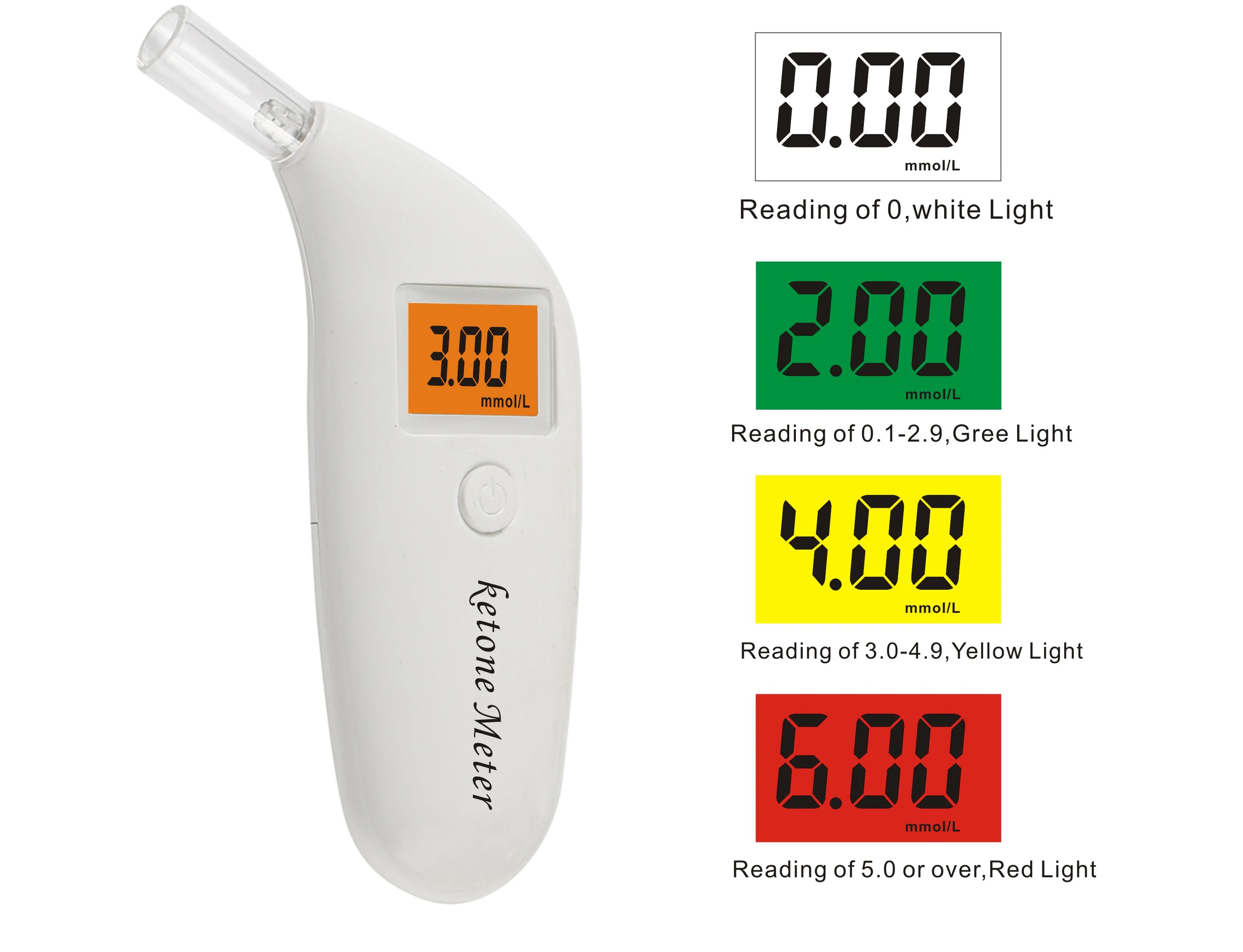 Breath Keton Analyzer Ketones Breathalyzer Ketogenic Body Tester