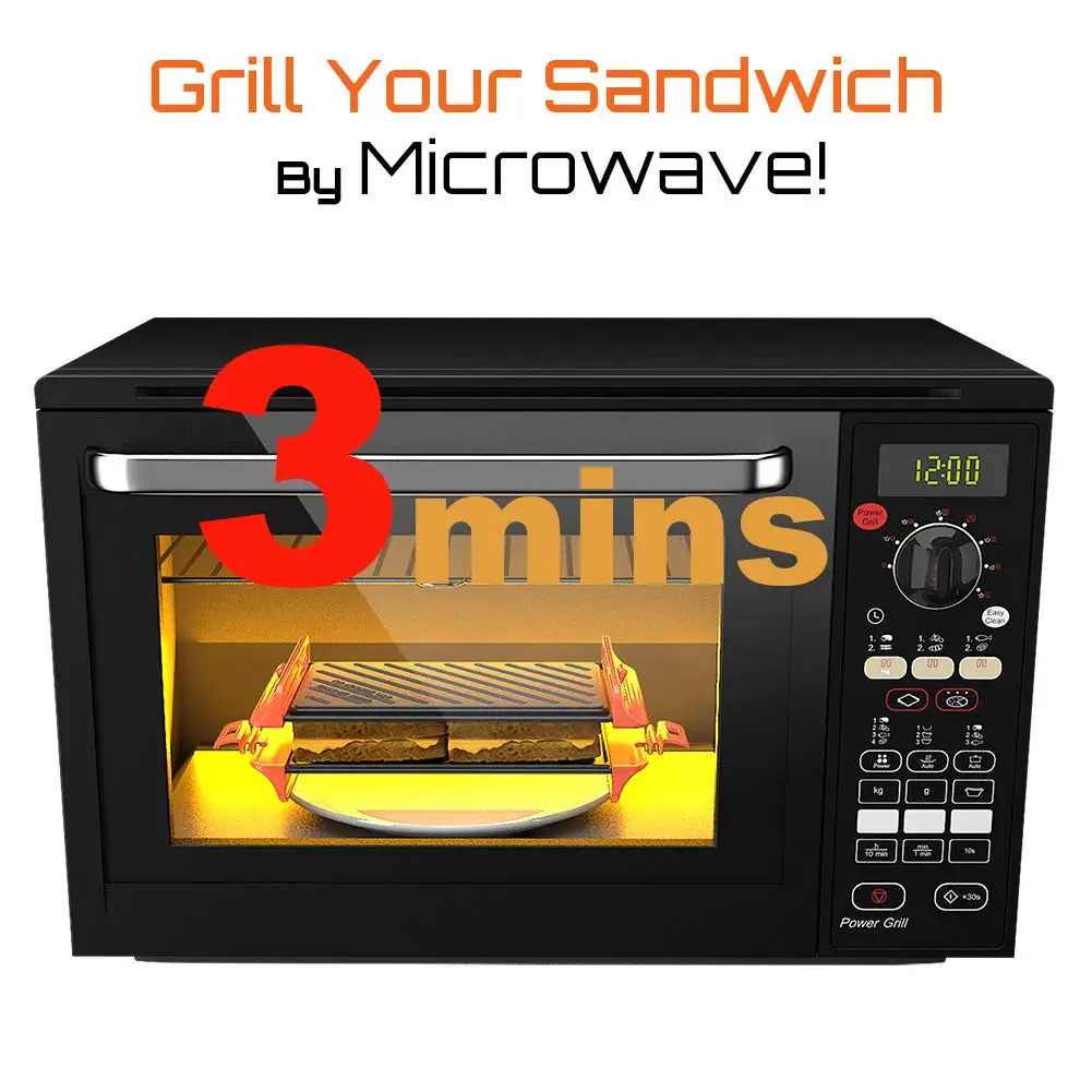 Microwave And Oven Sandwich Maker, Panini Press Sandwich Maker, Microwave  And Oven Grill Tray Crisper, Grill Fast And Dishwasher Safe - Temu Portugal