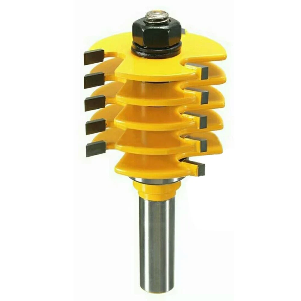 Adjustable Finger Joint Router Bit 1/2 Inch Shank Cutter Tool With 5