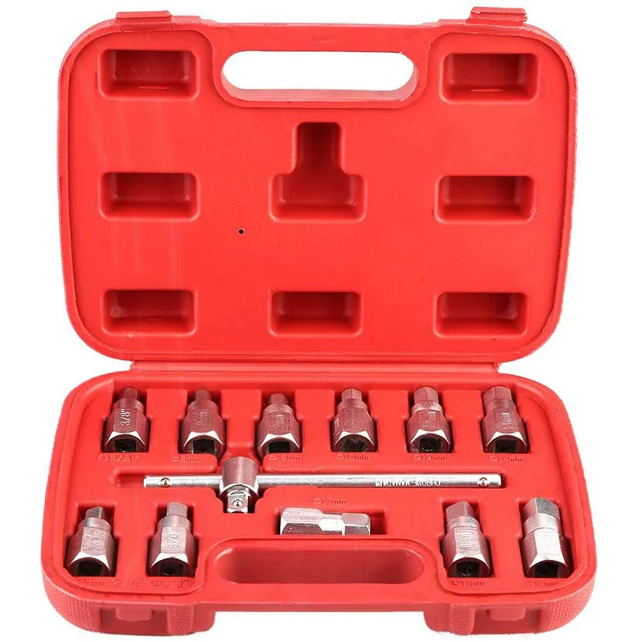 Oil Drain Plug Bolts Steel Oil Drain Plug Removal Tool Kit Removal