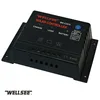 WELLSEE 15A 12V 24V built-in LED driver pwm solar charge controller WS-C2415 off-grid solar system regulator