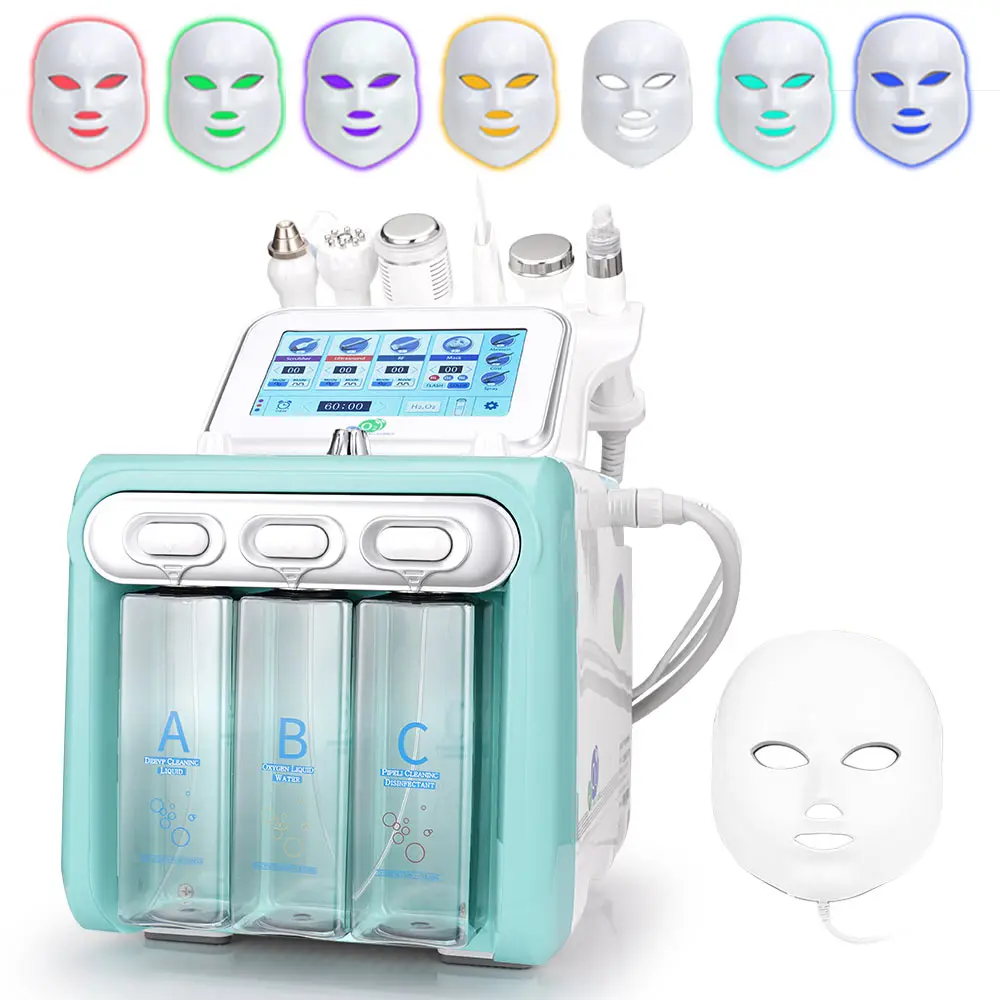 7 In 1 Water Facial Cleaner Rf Skin Lifting Dermabrasion Led Photon ...