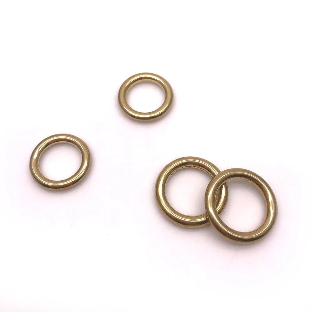 BT-B05 Wholesale for Handbag Hardware Accessory Decoration Round Solid Brass Ring Brass O Ring