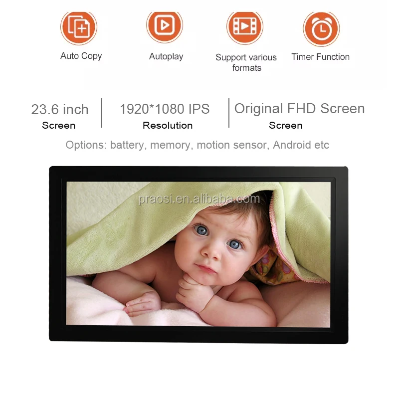 High Quality Wall Mount Large Lcd Ips Panel Advertising Monitor