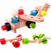 FQ brand new design 40pcs wooden nut car popular hot sale toys for kids wooden tools box