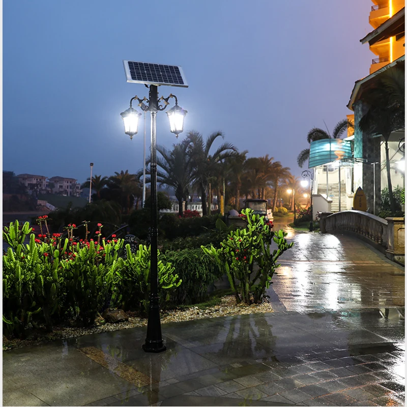 High quality courtyard street light ip65 waterproof all in one integrated LED solar garden lamp