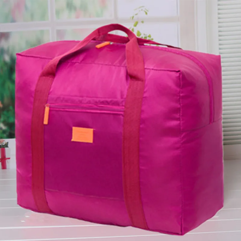 Wholesale low cost foldable versatile waterproof nylon luggage travel storage bag on sale