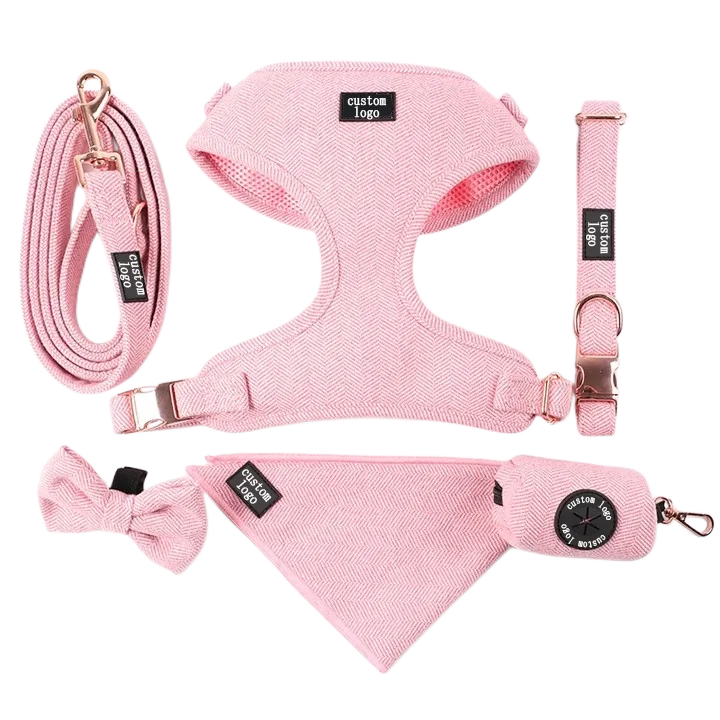 Oem Wholesale Custom Logo No Pull Custom Dog Cat Harness Set For Pet