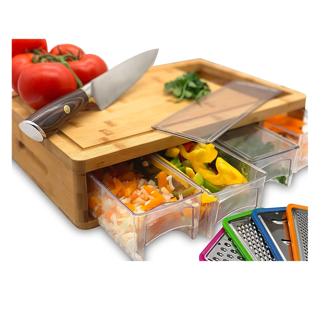 Разделочная Доска С Контейнером