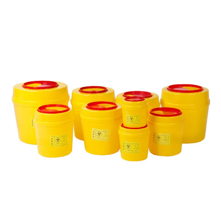 Plastic Disposable Needle Medical Sharps Container/yellow Bio Medical Waste Bin,Medical Sharp