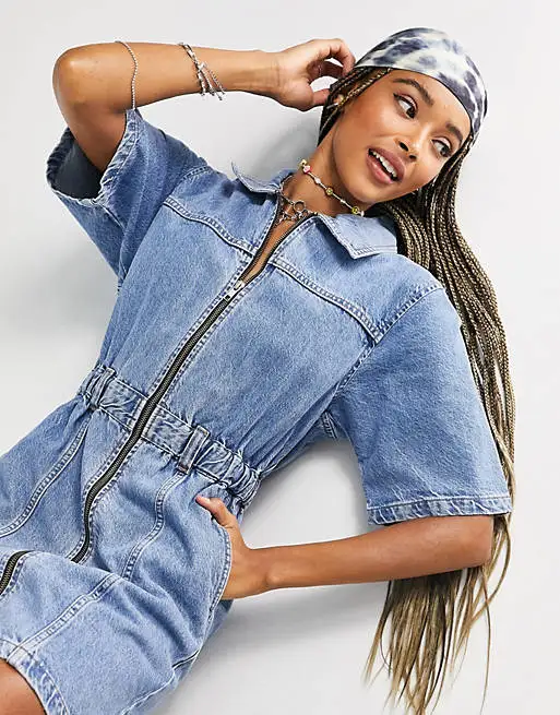 Fashion Denim Dress For Women Sexy Sleeveless Summer Dress Casual Party Slim zipper Sexy Mini Jeans Dress Alibaba