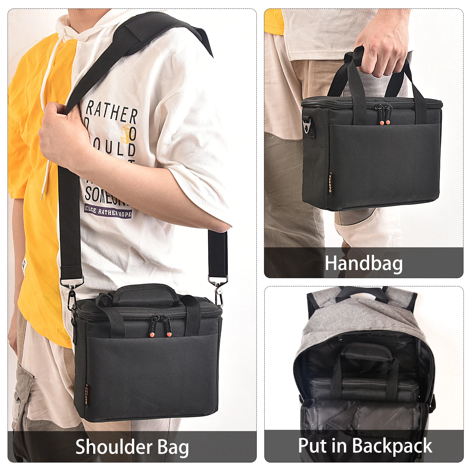 Fosoto Professional Camera Bag Case Nylon Waterproof Digital Camera