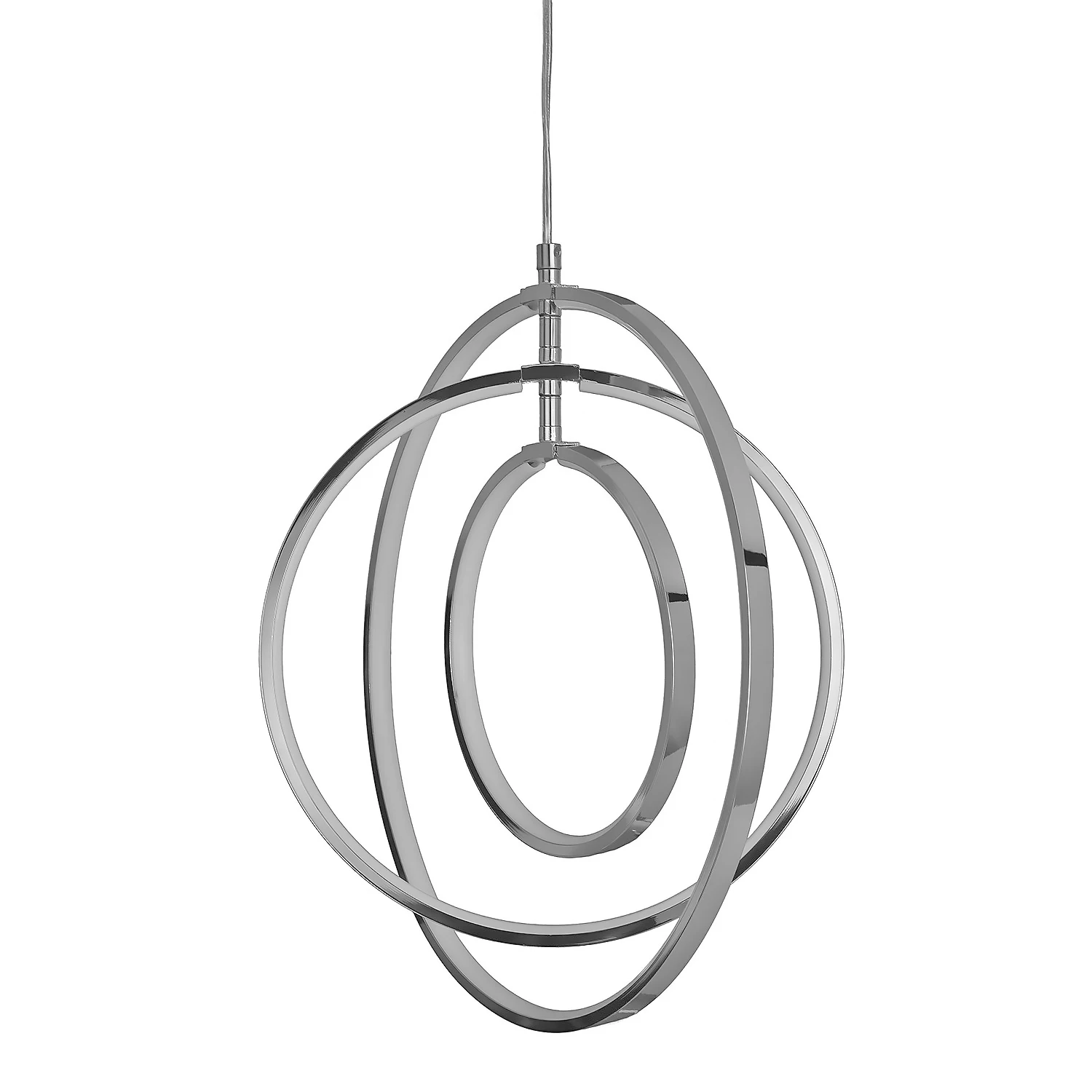 Modern 3 Ring Lighting LED Ceiling Chandeliers Contemporary Pendant Lights Living Room Cool White Light Fixtures Hanging Lamp