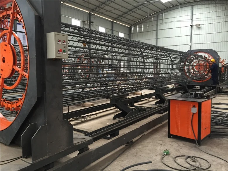 Reinforcing Steel Rebar Pile Cage Maker Cnc Cage Welding Machine