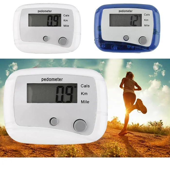 Tracking Kilometers From Lcd Pedometer To Digital Miles,Etc. Steps Away