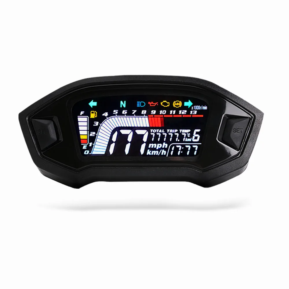 Universal Motorcycle Digital Gauge Speedometer tachometer