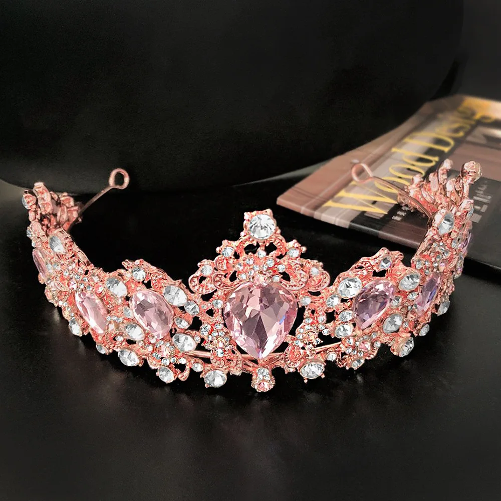 Wholesale Beauty Pageant Crowns Large Pink Tiara And Crown For Sale Tiara Buy Crown For Sale