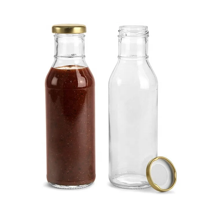350ml Clear Glass Sauce Bottles With Lid Buy 12oz Glass Bottles For