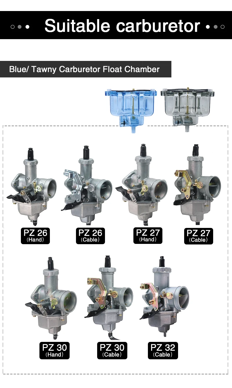 Motorcycle Engine Fuel System Racing Carburetor Float Chamber For Pz26