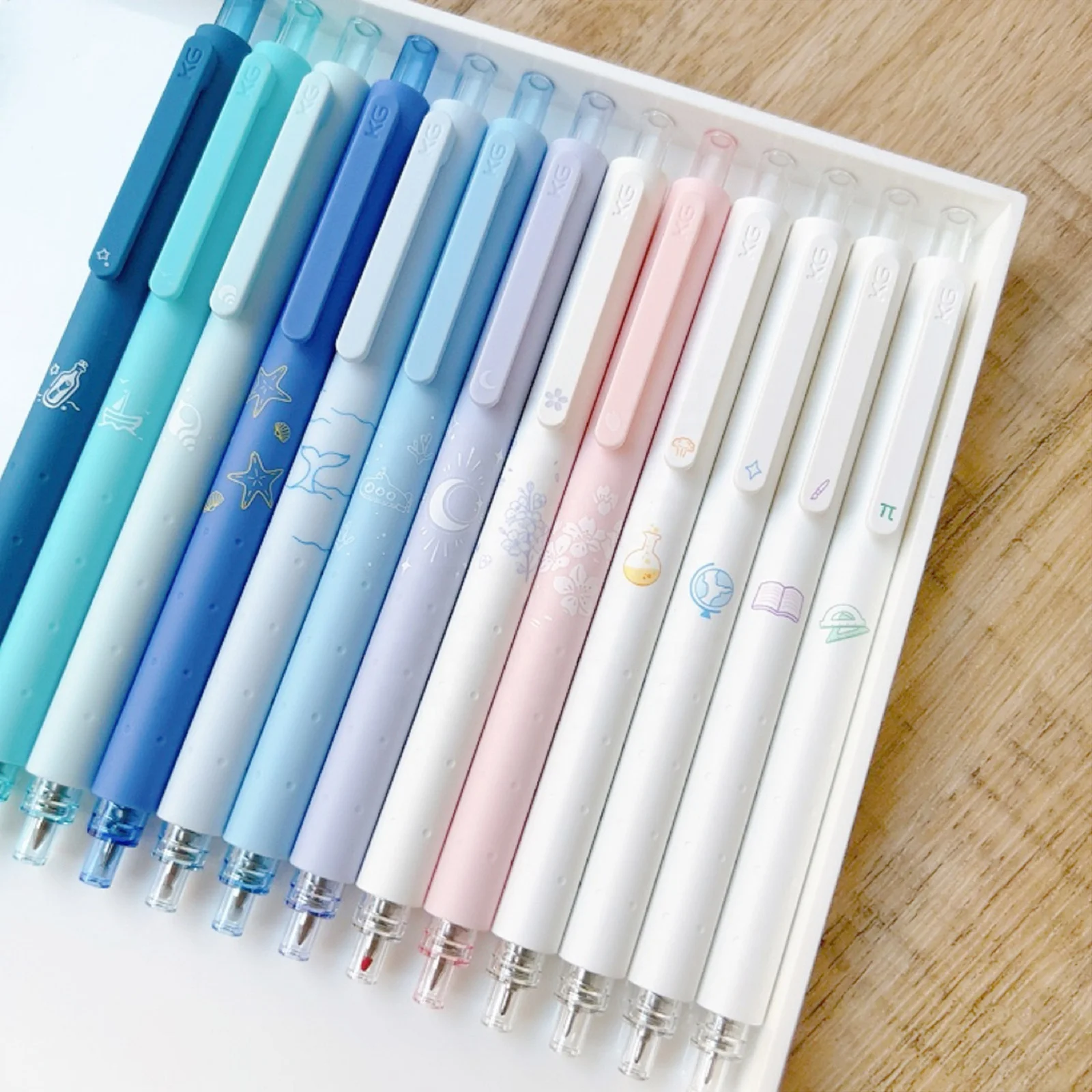 Kaco Rocket Retractable Gel Ink Pens 0.5mm Fine Point Multicolors