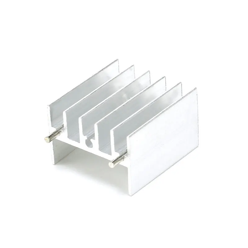 Different Aluminum Silver Heat Sink with Pins Different Size Radiator Cooler 