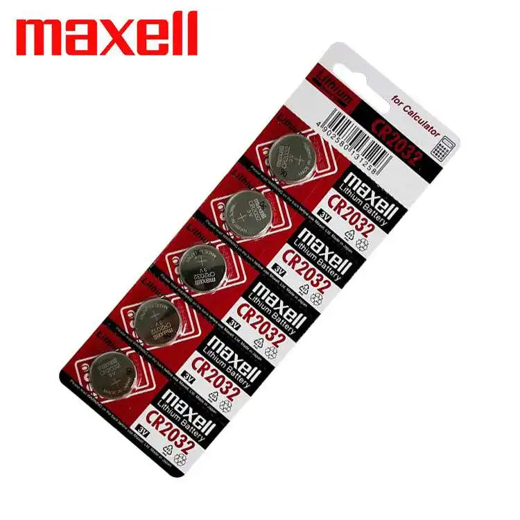 Cas Cells Buttons Lithium CR2032 3V Brand Maxell Battery Toy 