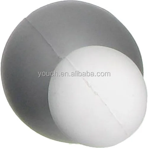 12cm White Bowling Pin Stress Ball With Black Logo Sport Stress Ball Sell Free Sample Provide