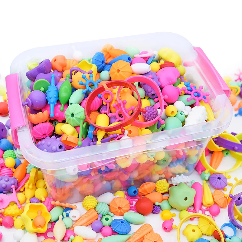 Pop Beads 500+pcs Diy Jewelry Making Kit For Toddlers 38 Year Old